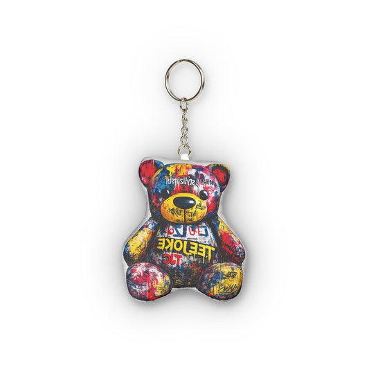 Llavero de Peluche TeeJoke – Oso Street Art Chaos