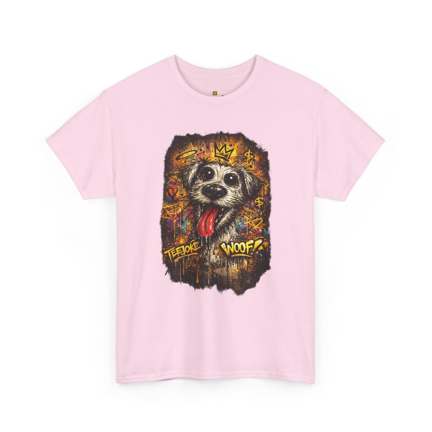 Camiseta TeeJoke® – Street Art Chaos Dog