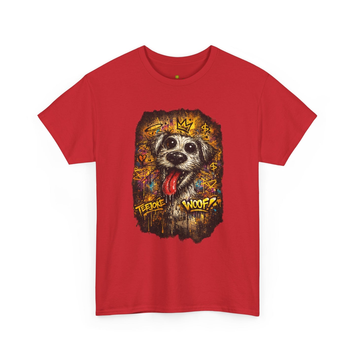 Camiseta TeeJoke® – Street Art Chaos Dog