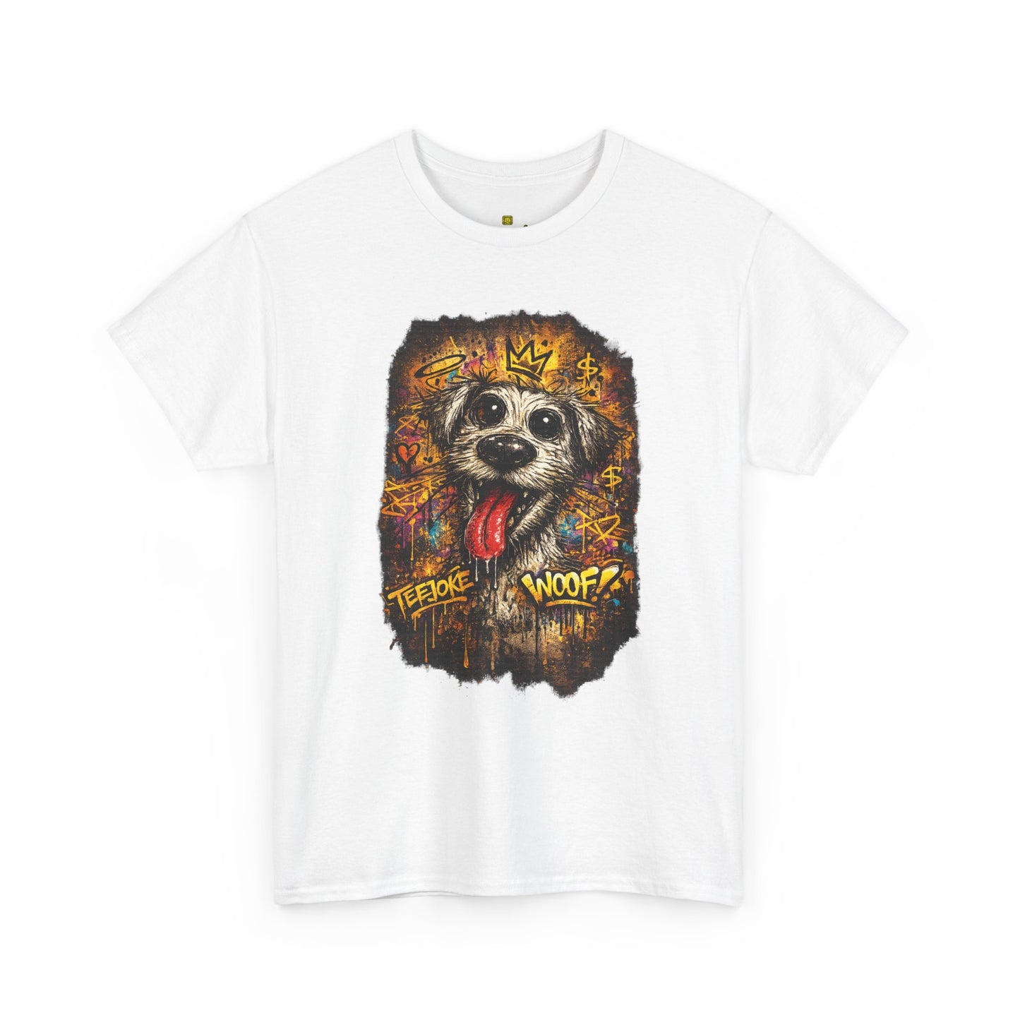 Camiseta TeeJoke® – Street Art Chaos Dog
