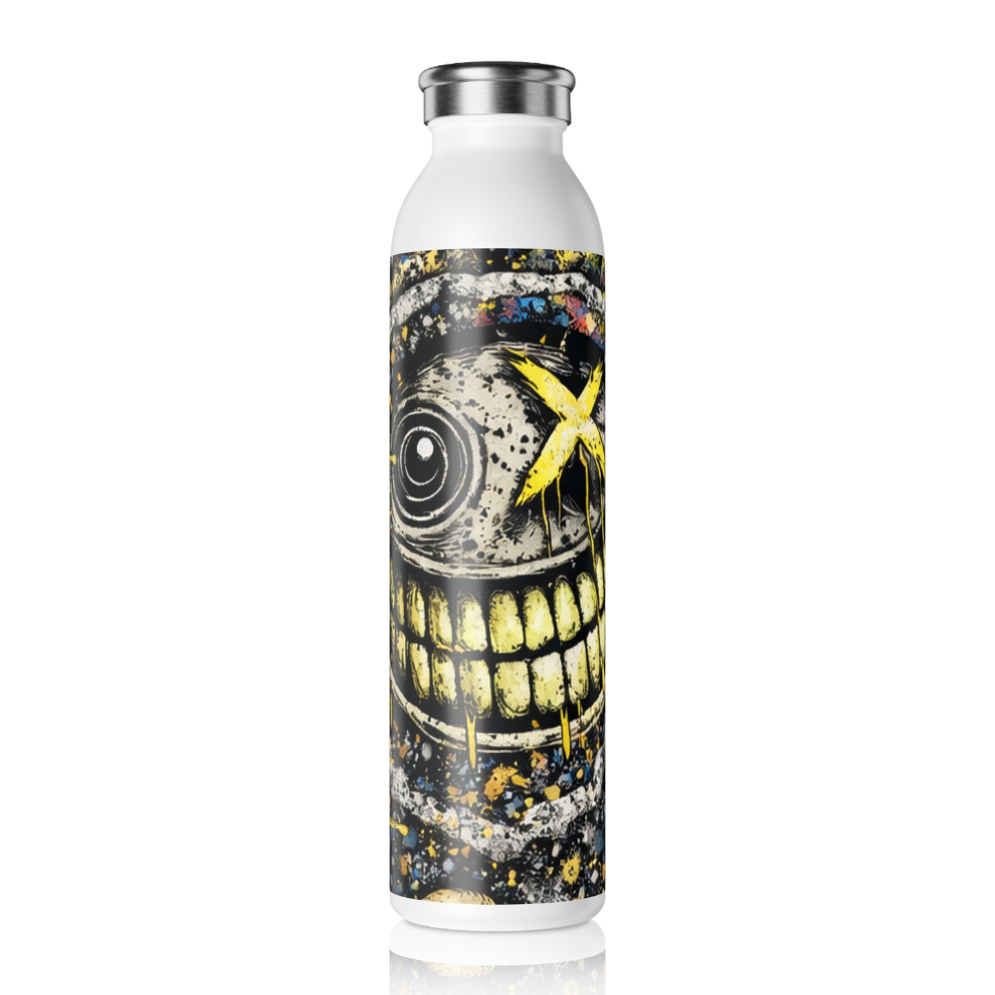 Botella de Agua TeeJoke – Street Art Skull 360º